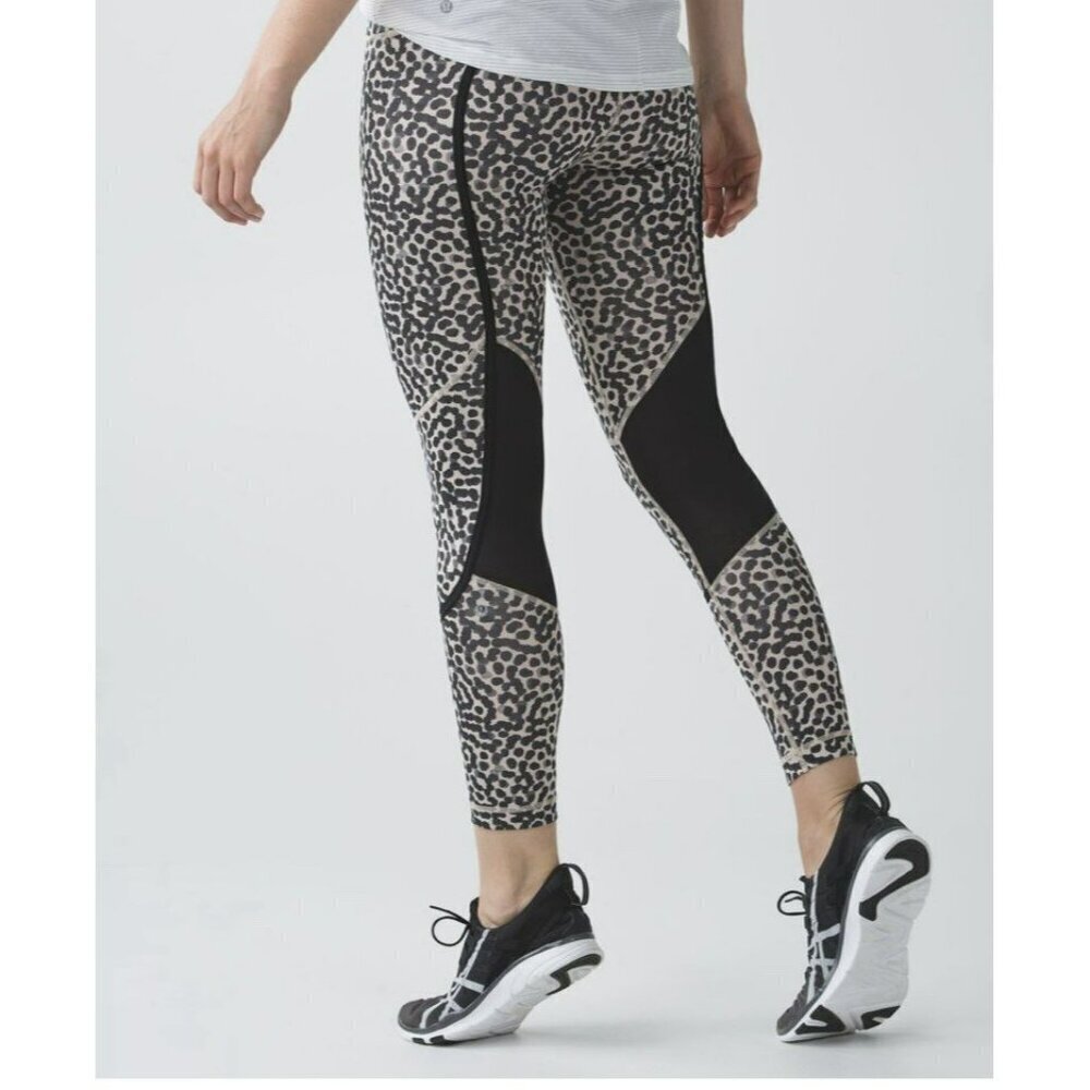 Lululemon Pedal To The Medal 7/8 Tight *Full-On Luxtreme Ace Spot SZ 4 EUC